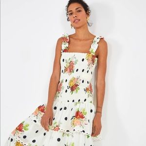 White Nanaju MIDI Dress